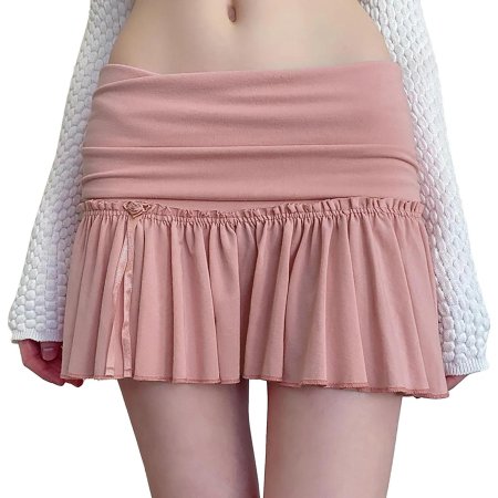 Плиссированная мини юбка