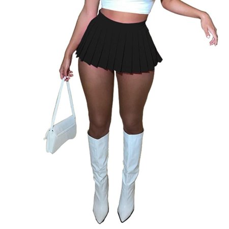 Женская плиссированная мини юбка