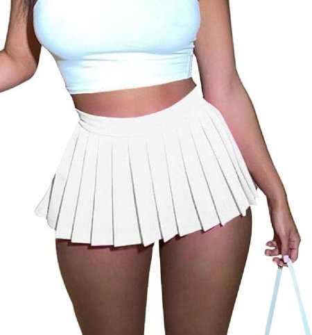 Плиссированная мини юбка