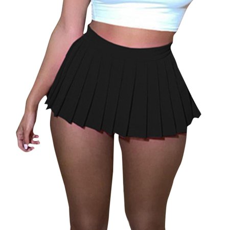 Плиссированная мини юбка