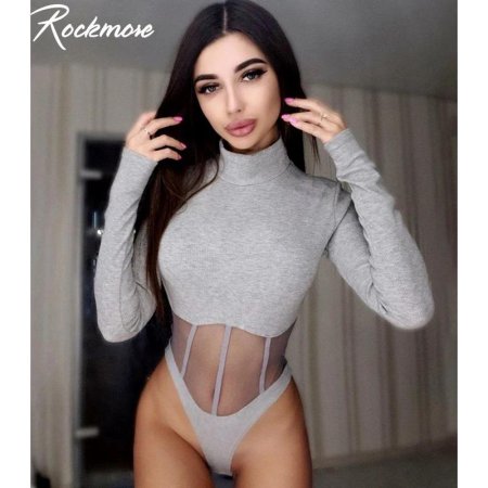 Боди с длинным рукавом женский