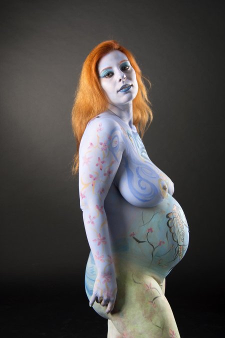 Беременные бодиарт