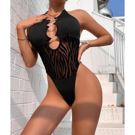 Боди с вырезом в интимной зоне