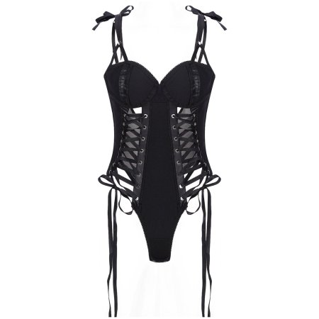 Боди на шнуровке