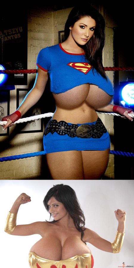 Супергероини с большими сиськами