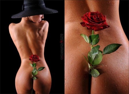 Красивые женские бутоны голые