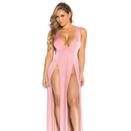 Платье с большим разрезом