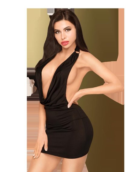 С глубоким декольте