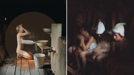 В женской бане