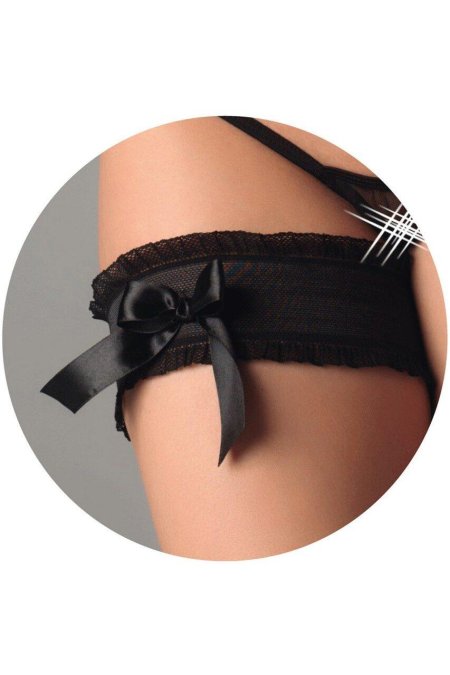 Подвязка на ногу черная