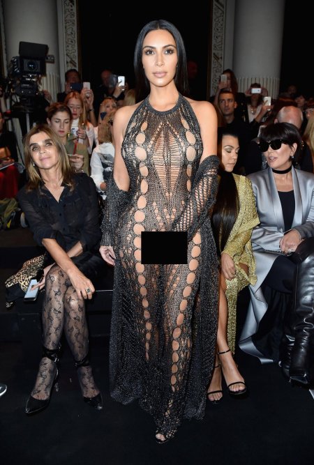 Голое платье ким кардашьян