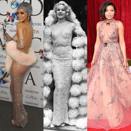 Голые платья звезд