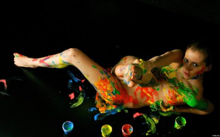 Фотосессия с красками