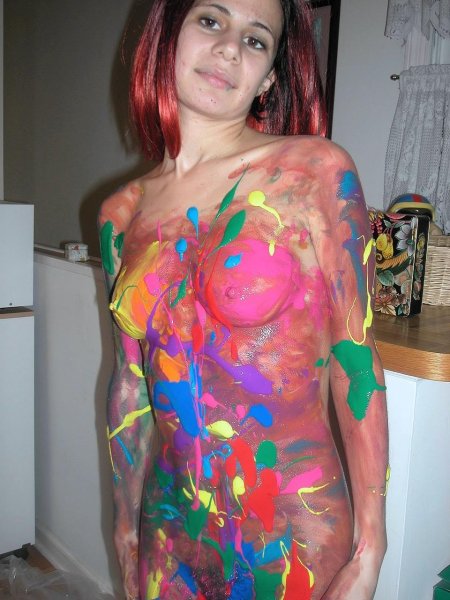 Фотосессия с красками