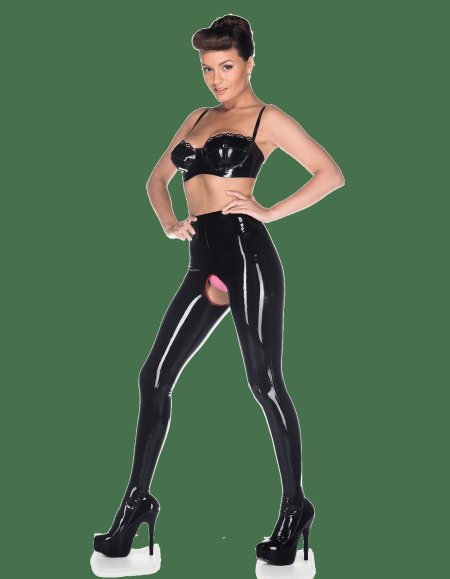 Латексные штаны женские