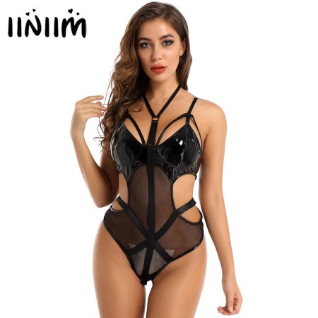 Женское латексное белье цельное прозрачное