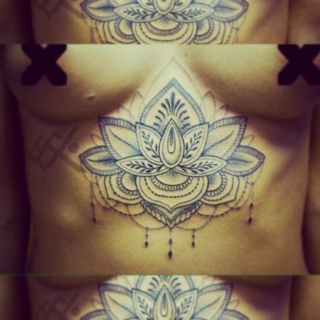 Тату мандала лотос
