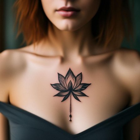 Тату лотос значение для девушек на спине
