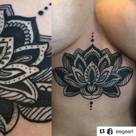 Джессика альба тату лотос