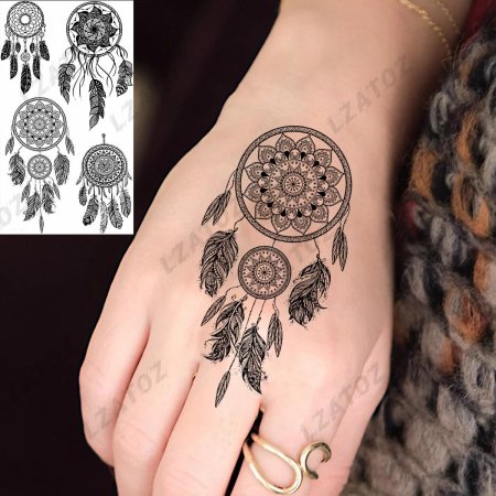 Временная татуировка ловец снов