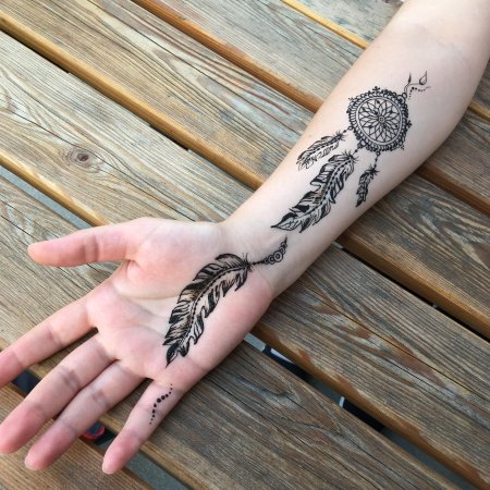 Мехенди на предплечье