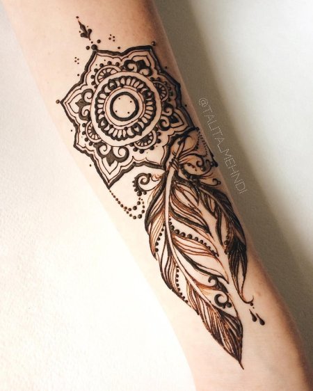 Мехенди на предплечье