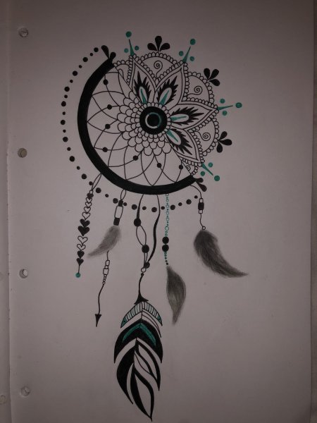 Ловец снов тату эскиз