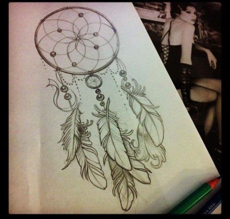 Эскиз тату ловец снов