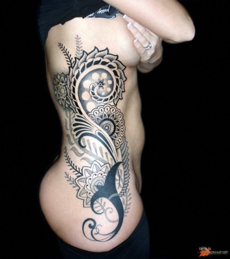 Тату маори для девушек