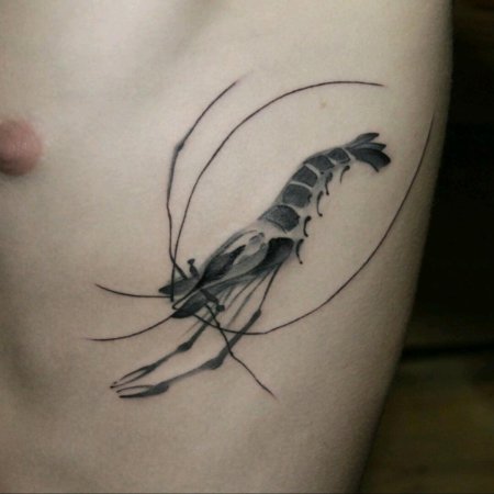 Тату креветка