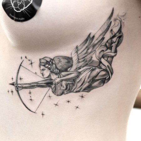 Богиня артемида тату