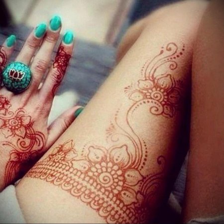 Мехенди на ногах