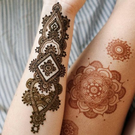 Мехенди на предплечье