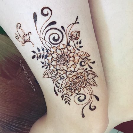 Мехенди на ногах