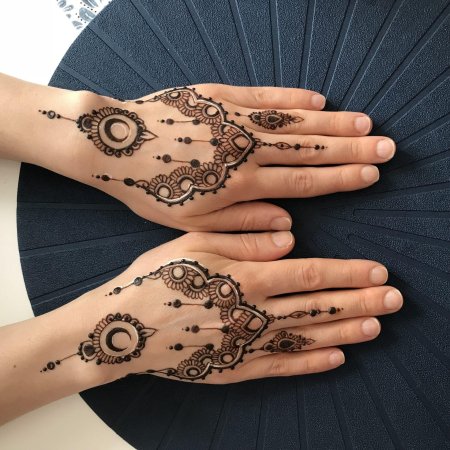 Рисунки хной на руках