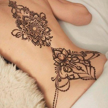 Рисунки хной на теле