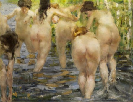 Картина купальщица