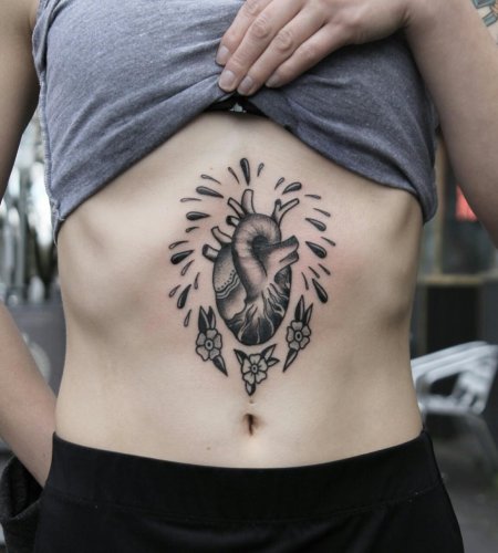 Тату сердца