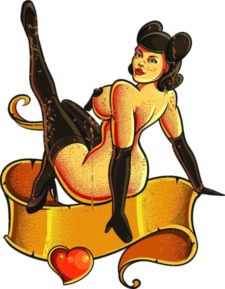 Девушка пинап