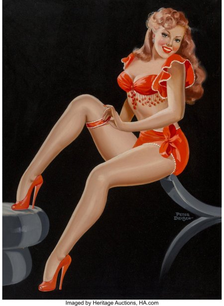 Пин ап иллюстрации peter driben