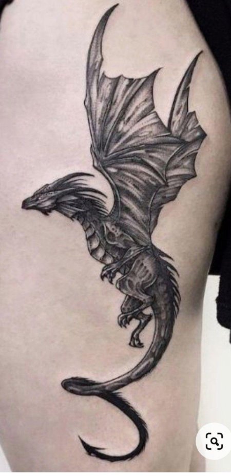 Тату драконов