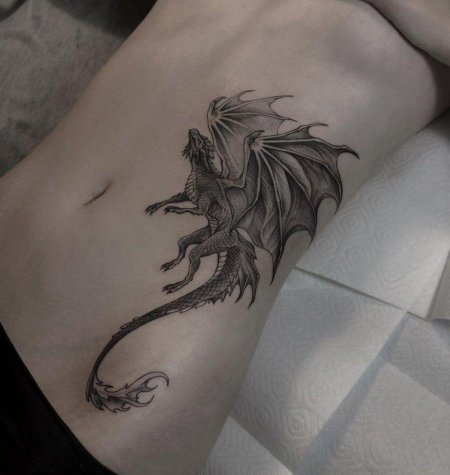 Татуировка в виде дракона