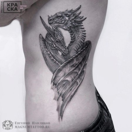 Тату дракон