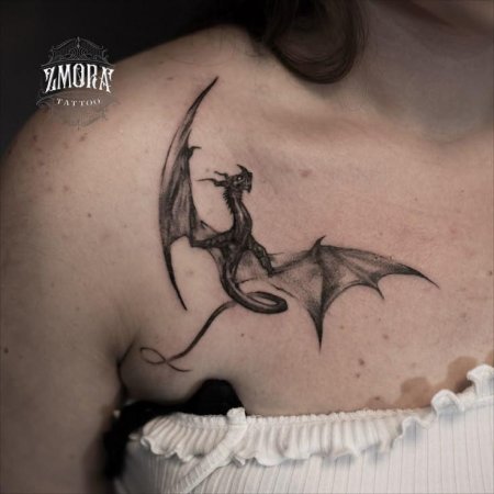 Дракон тату