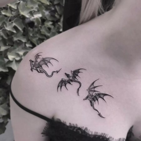 Татуировка с драконом