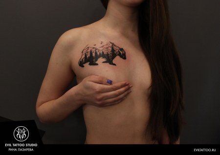 Тату медведи