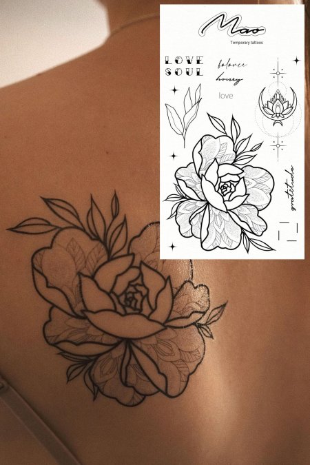 Эскизы татуировок цветы