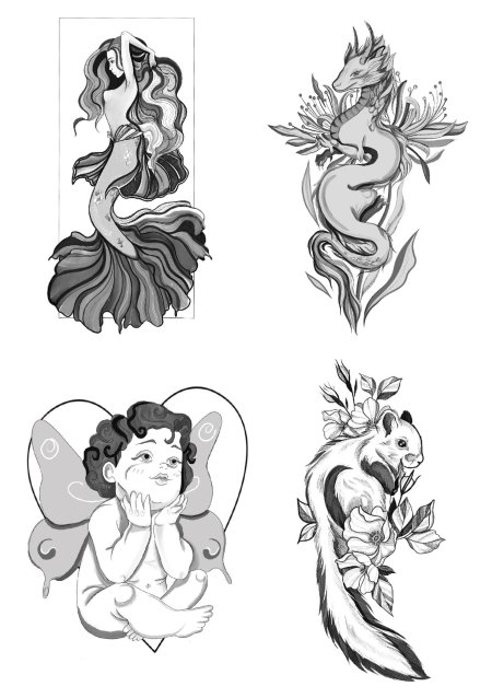 Переводные тату для взрослых