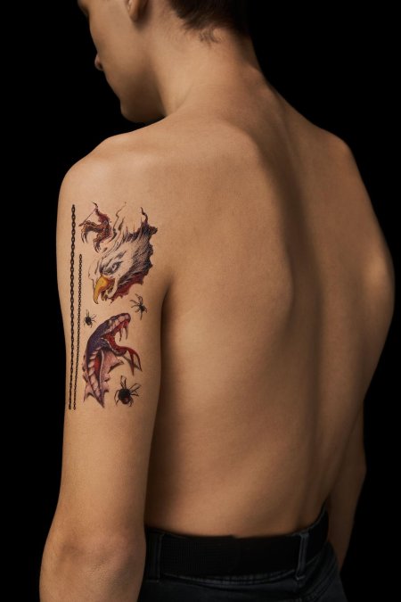 Тату временная переводная татуировка на водной