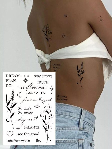 Переводные татуировки временные для взрослых тату